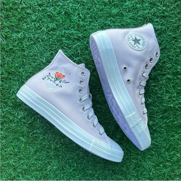 Converse Chuck Taylor All Star Hi Barely Rose Crystal Magic - Picture 10 of 10